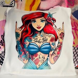 Boujee Handmade Print Pillow Red and Blue Design